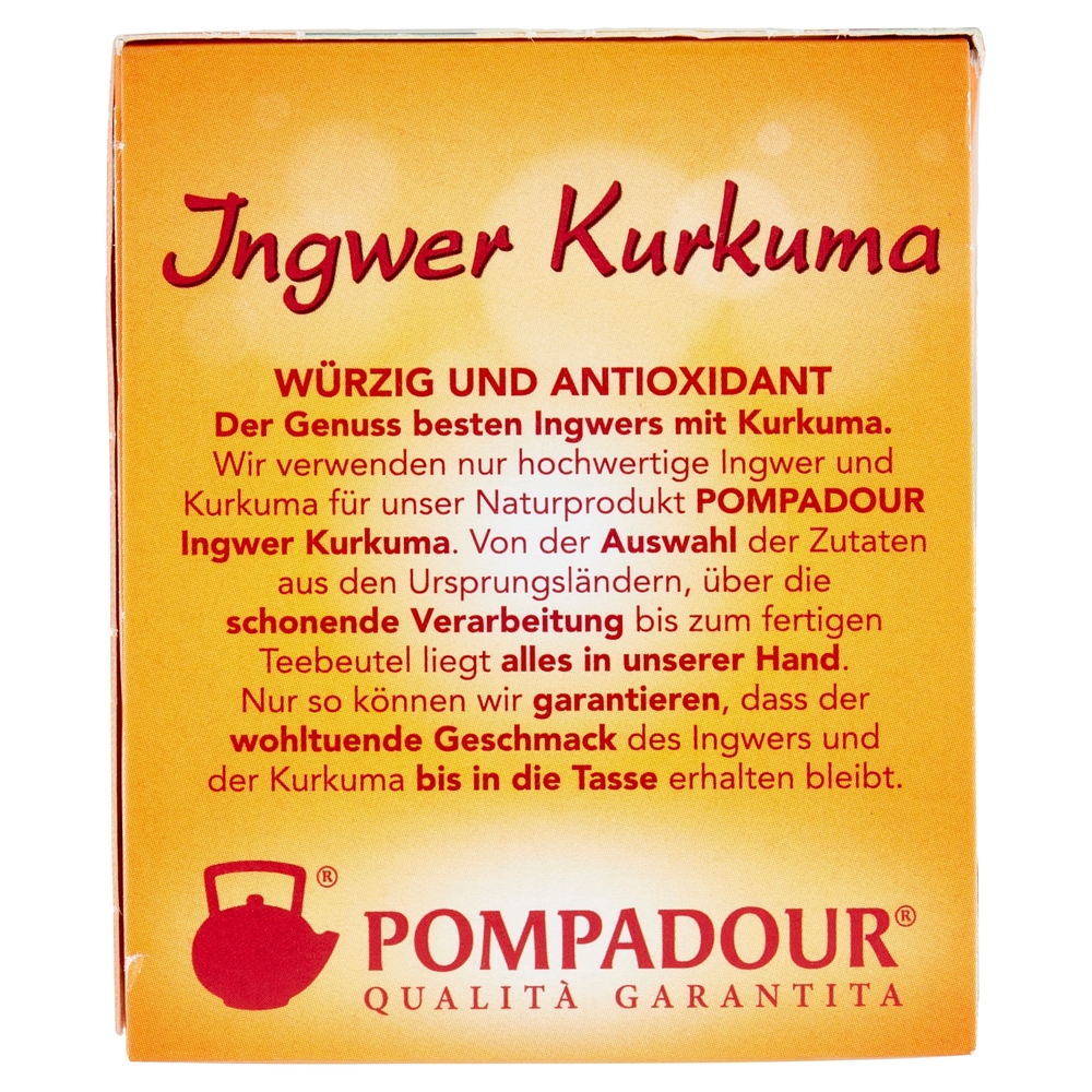 Pompadour Infuso Zenzero Curcuma bustine 20 x 1,8 g