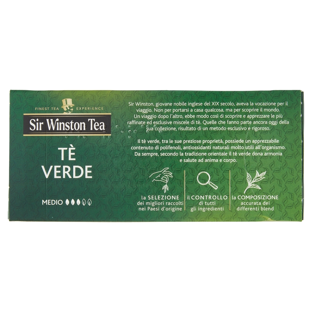 Sir Winston Tea Tè Verde Medio 24 x 1,75 g