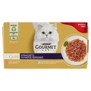 PURINA GOURMET Gold Straccetti Salmone / Pesce dell'Oceano 4 x 85 g