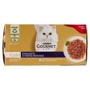 PURINA GOURMET Gold Straccetti Salmone / Pesce dell'Oceano 4 x 85 g