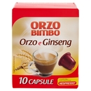 Orzo Bimbo Orzo e Ginseng, senza Caffeina, Capsule Compatibili con Macchine Nespresso - 10 per 5,4 g