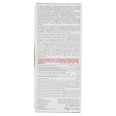 Cellini Caffè Caffè al Ginseng 10 Capsule Compatibili 10 x 7 g