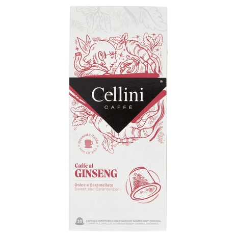 Cellini Caffè Caffè al Ginseng 10 Capsule Compatibili 10 x 7 g