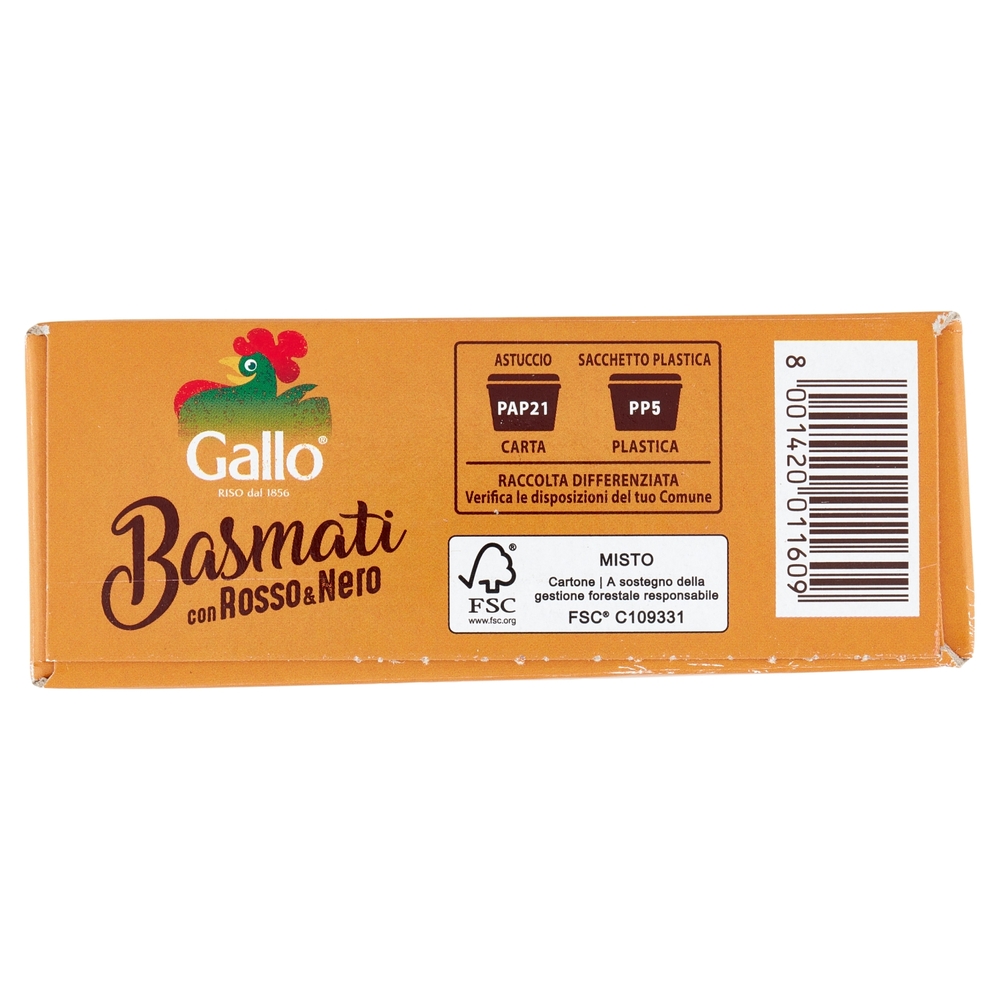 Gallo Basmati con Rosso e Nero da Agricoltura Sostenibile 500 g