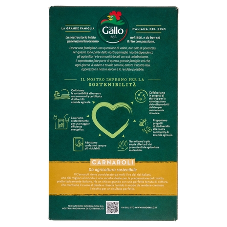 Riso Gallo Carnaroli da agricoltura sostenibile 1 kg