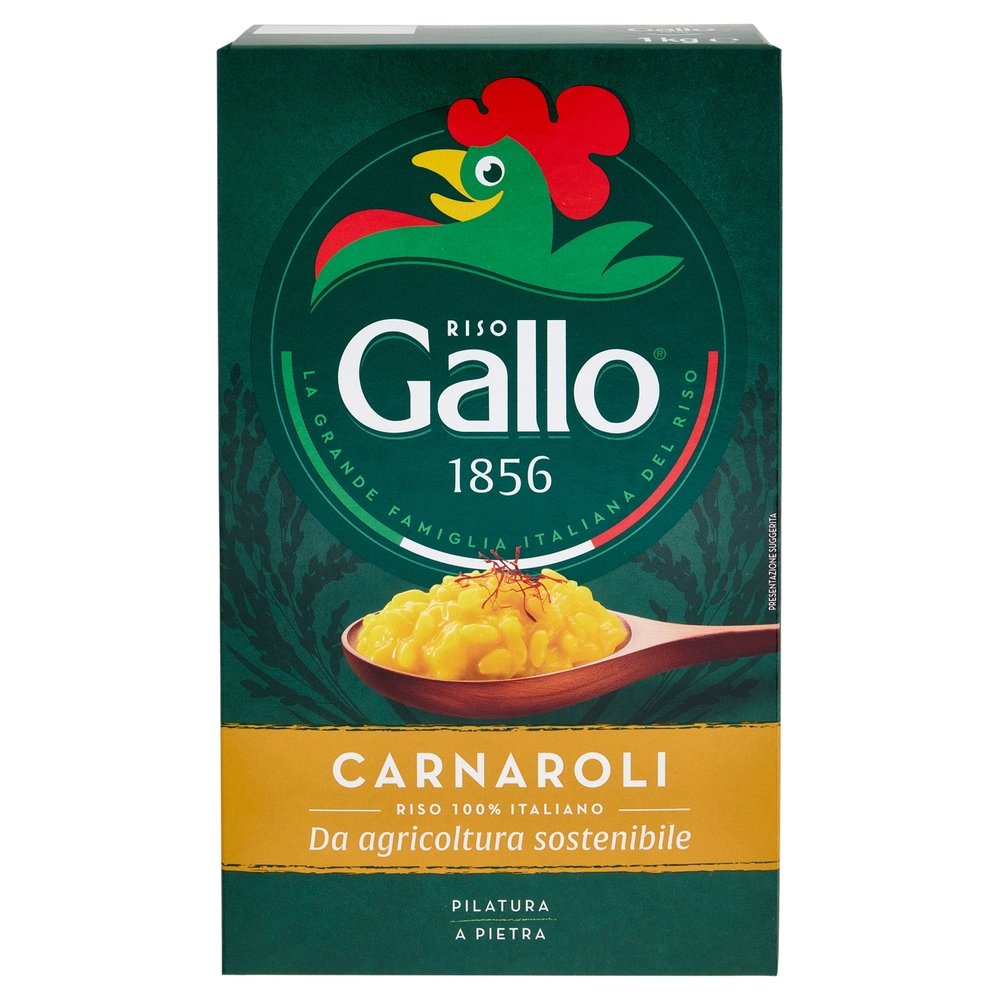 Riso Gallo Carnaroli da agricoltura sostenibile 1 kg