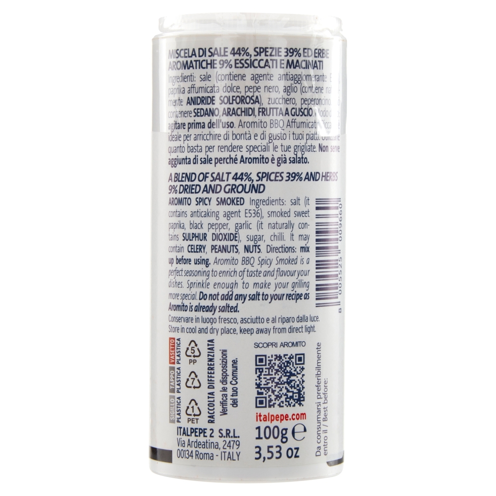 Italpepe Aromito barbecue Affumicato Piccante 100 g
