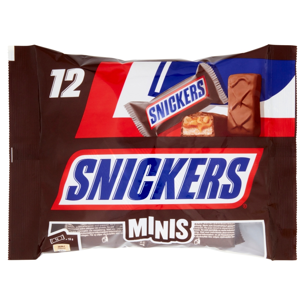 Snickers Minis Snack Cioccolatini al Latte con Arachidi e Caramello 227g
