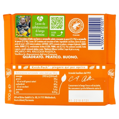 Ritter Sport Hi there Caramello Salato 100 g