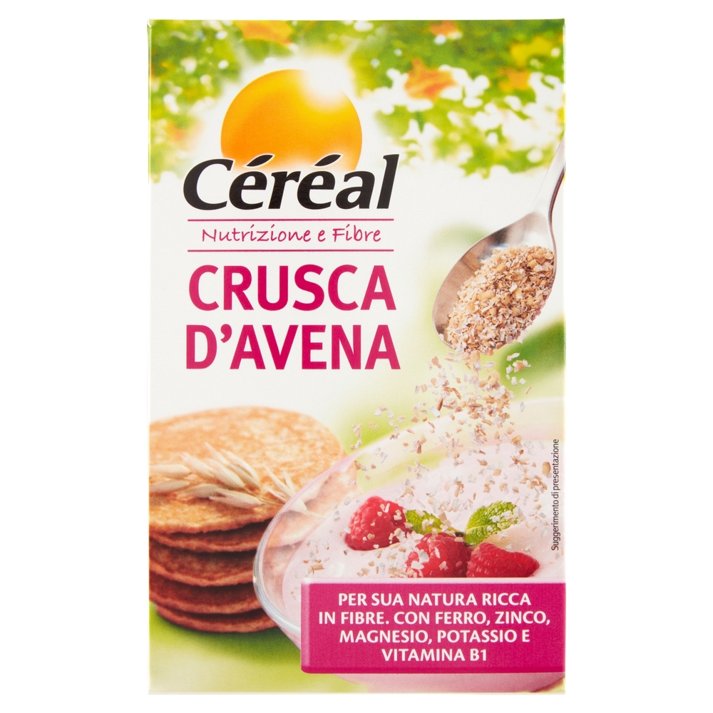 Céréal Nutrizione e Fibre Crusca d'Avena, naturalmente ricca in fibre e vitamine B1 e B6 - 360 g