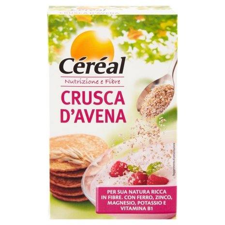 Céréal Nutrizione e Fibre Crusca d'Avena, naturalmente ricca in fibre e vitamine B1 e B6 - 360 g