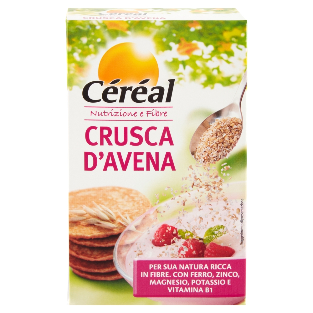 Céréal Nutrizione e Fibre Crusca d'Avena, naturalmente ricca in fibre e vitamine B1 e B6 - 360 g