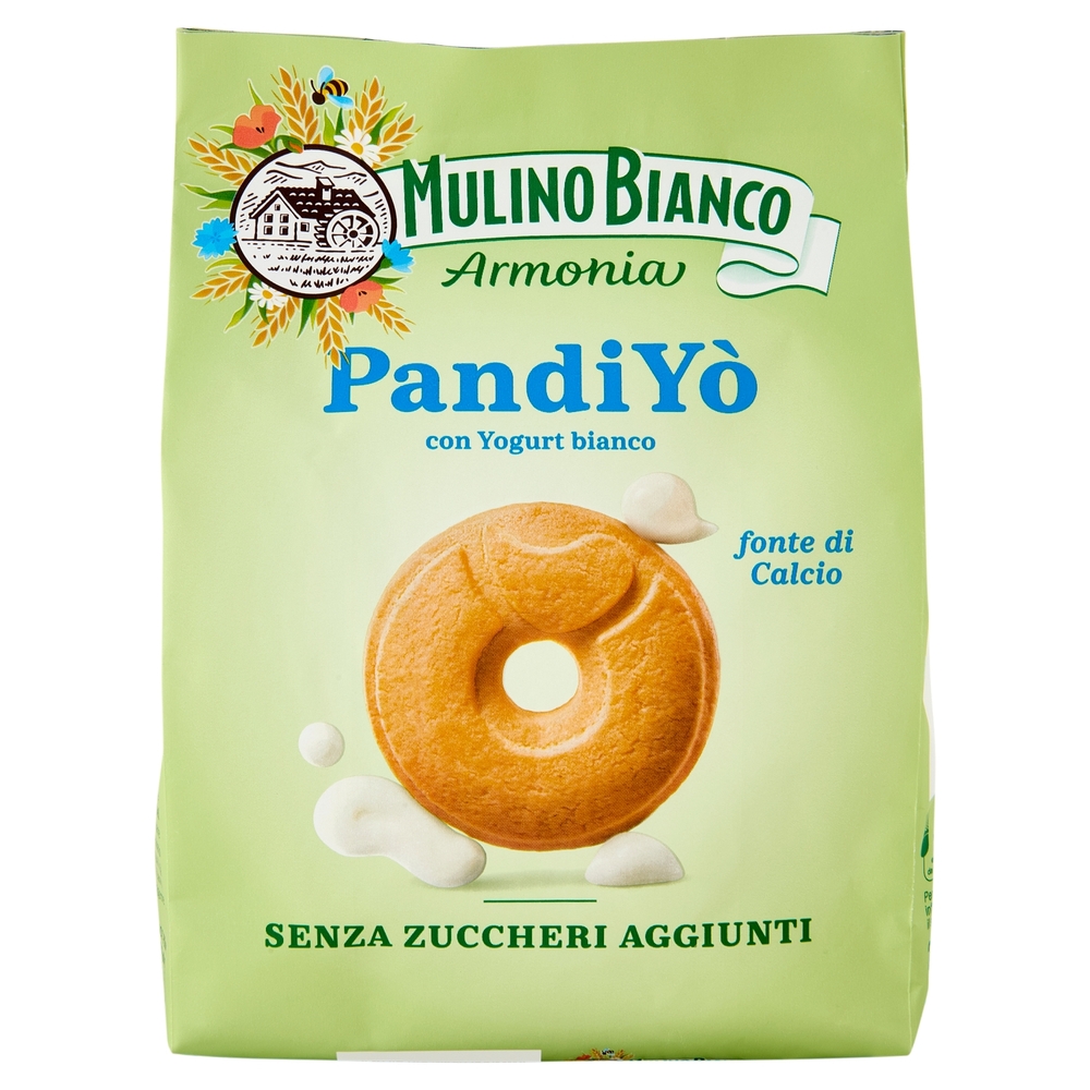 Mulino Bianco Armonia Pandiyò Biscotti Yogurt Bianco Senza Zuccheri Aggiunti Fonte di Calcio 270g