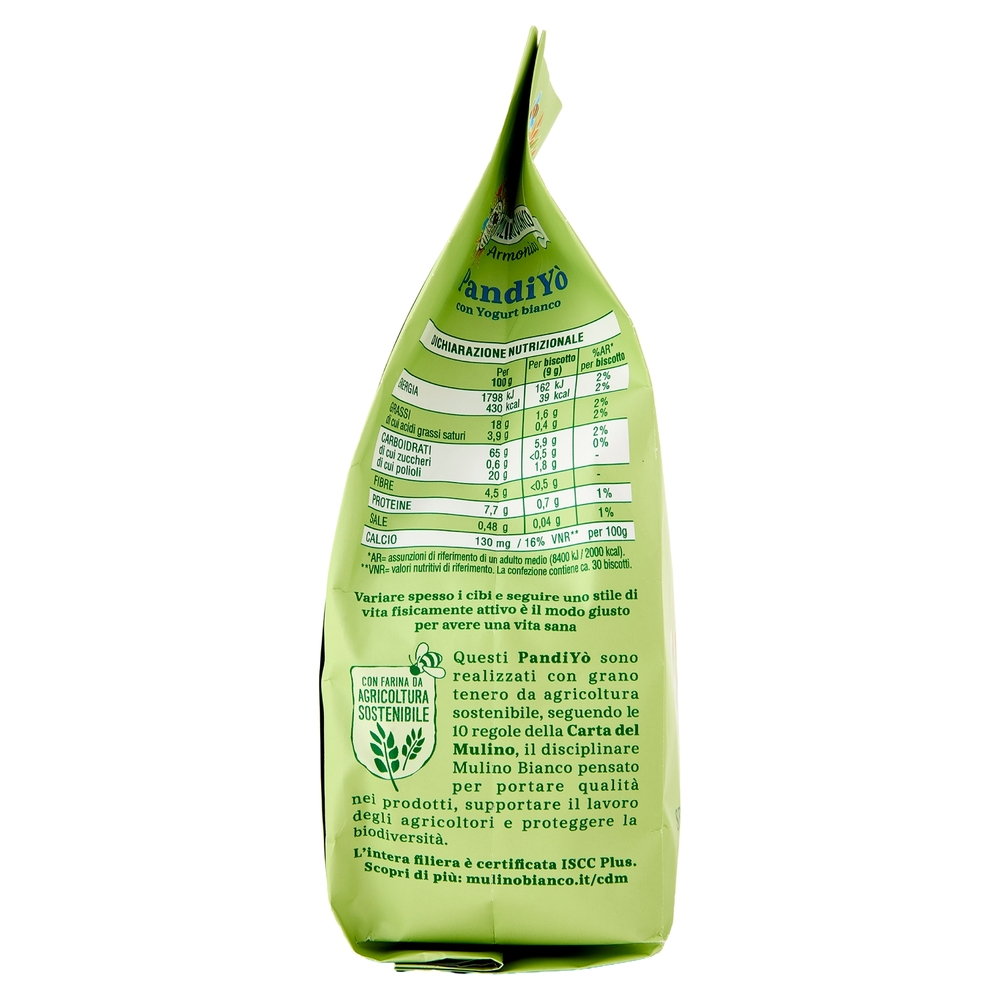 Mulino Bianco Armonia Pandiyò Biscotti Yogurt Bianco Senza Zuccheri Aggiunti Fonte di Calcio 270g