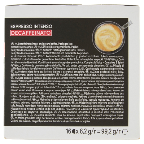 NESCAFÉ DOLCE GUSTO Espresso Intenso Decaffeinato Caffè 16 capsule 99,2 g