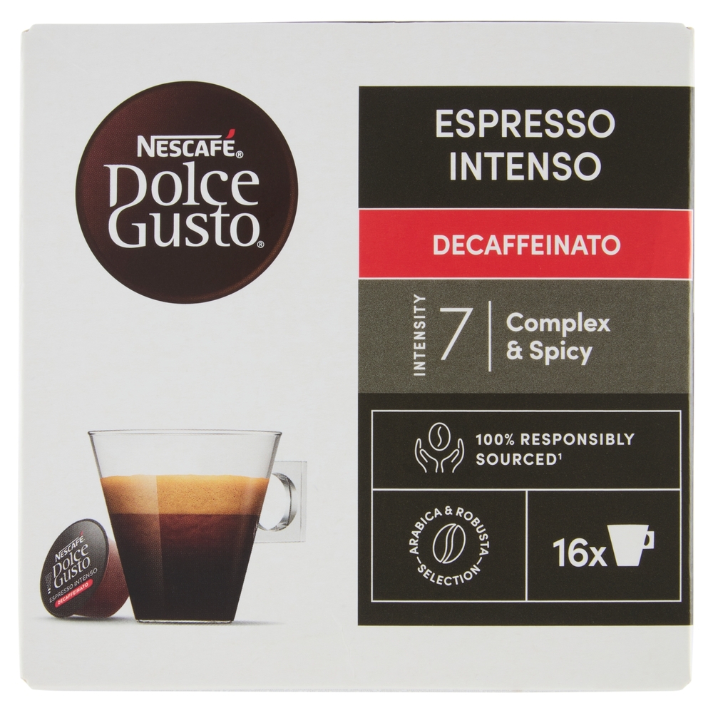 NESCAFÉ DOLCE GUSTO Espresso Intenso Decaffeinato Caffè 16 capsule 99,2 g