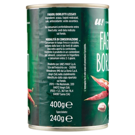 Fagioli Borlotti U! Confronta e Risparmia
