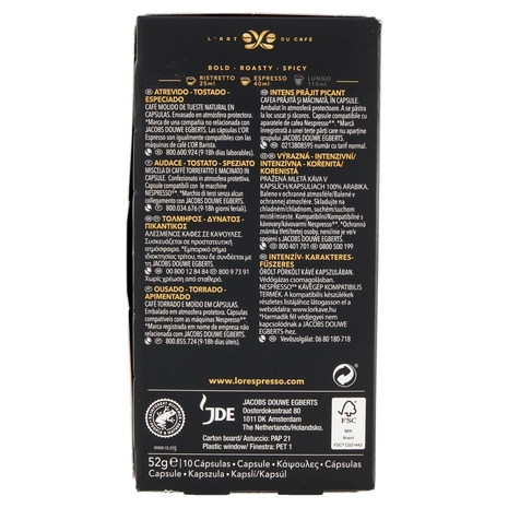 L'Or Espresso Forza 10 Capsule 52 g