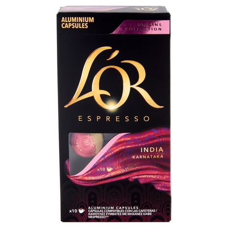 L'Or Espresso Origins Collection India Karnataka 10 Capsule 52 g