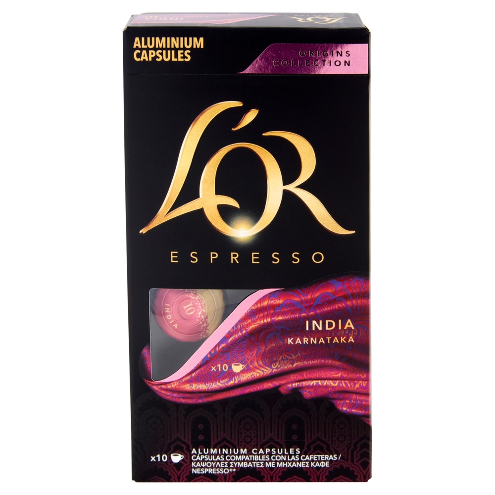 L'Or Espresso Origins Collection India Karnataka 10 Capsule 52 g