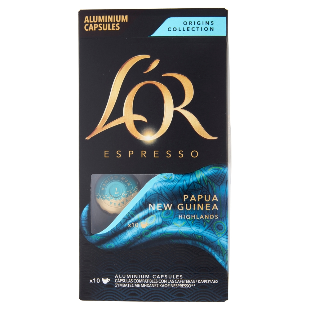 L'Or Espresso Origins Collection Papua New Guinea Highlands 10 Capsule 52 g