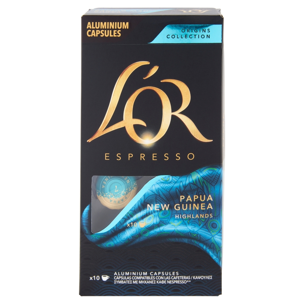 L'Or Espresso Origins Collection Papua New Guinea Highlands 10 Capsule 52 g