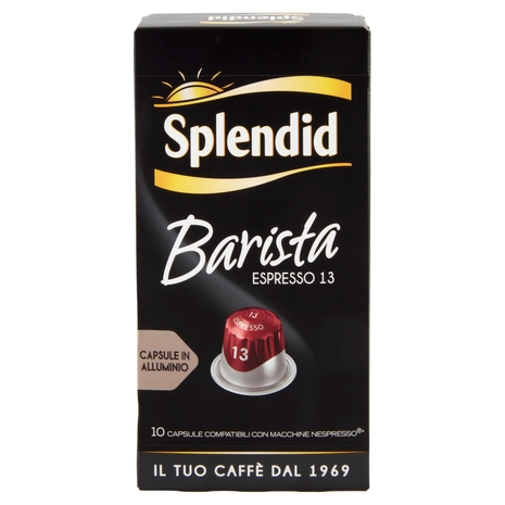 Splendid Barista Espresso 13 Capsule Compatibili con Macchine Nespresso* 10 x 52 g