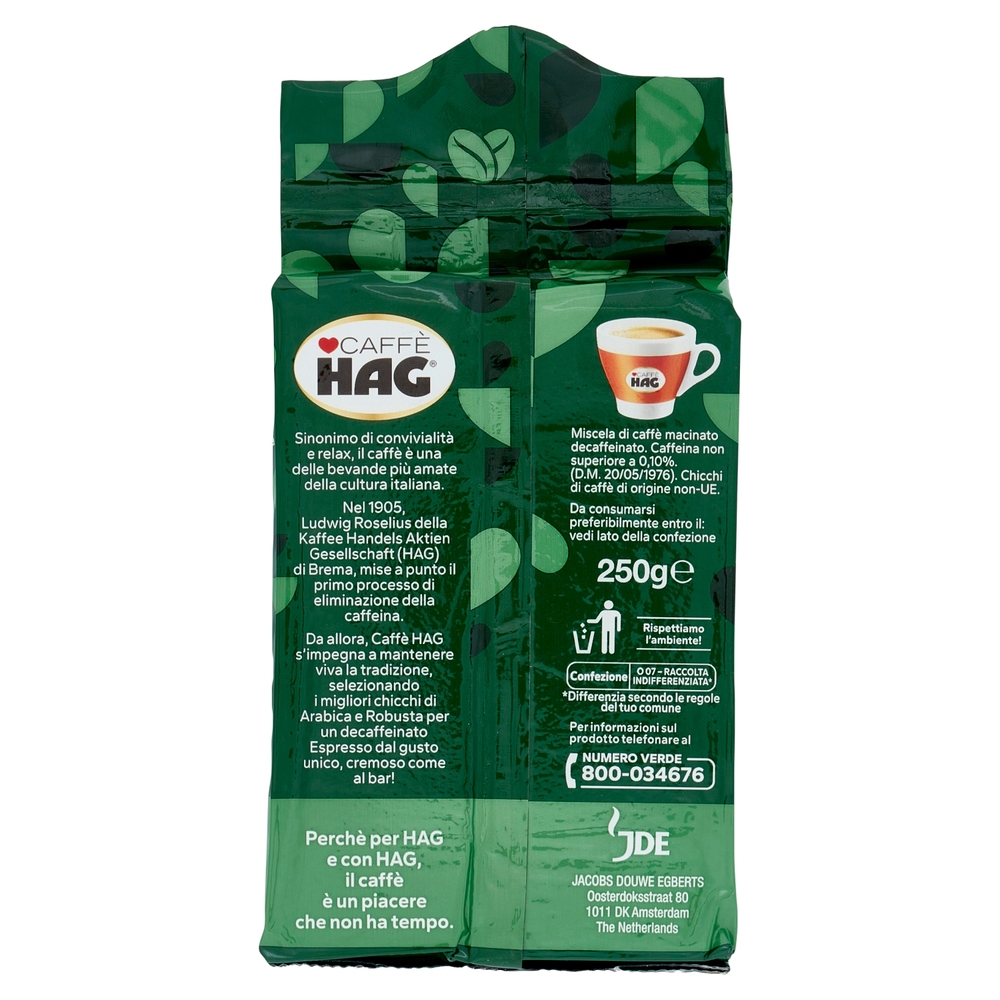 Caffè HAG Espresso Decaffeinato 250 g