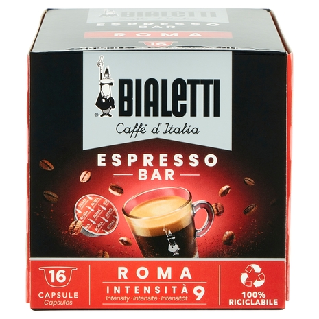 Bialetti Caffè d'Italia Espresso Bar Roma 16 Capsule 112 g