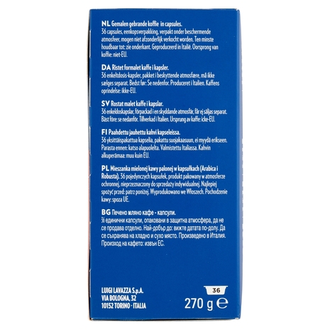 Lavazza A Modo Mio crema e gusto 36 Capsule 270 g