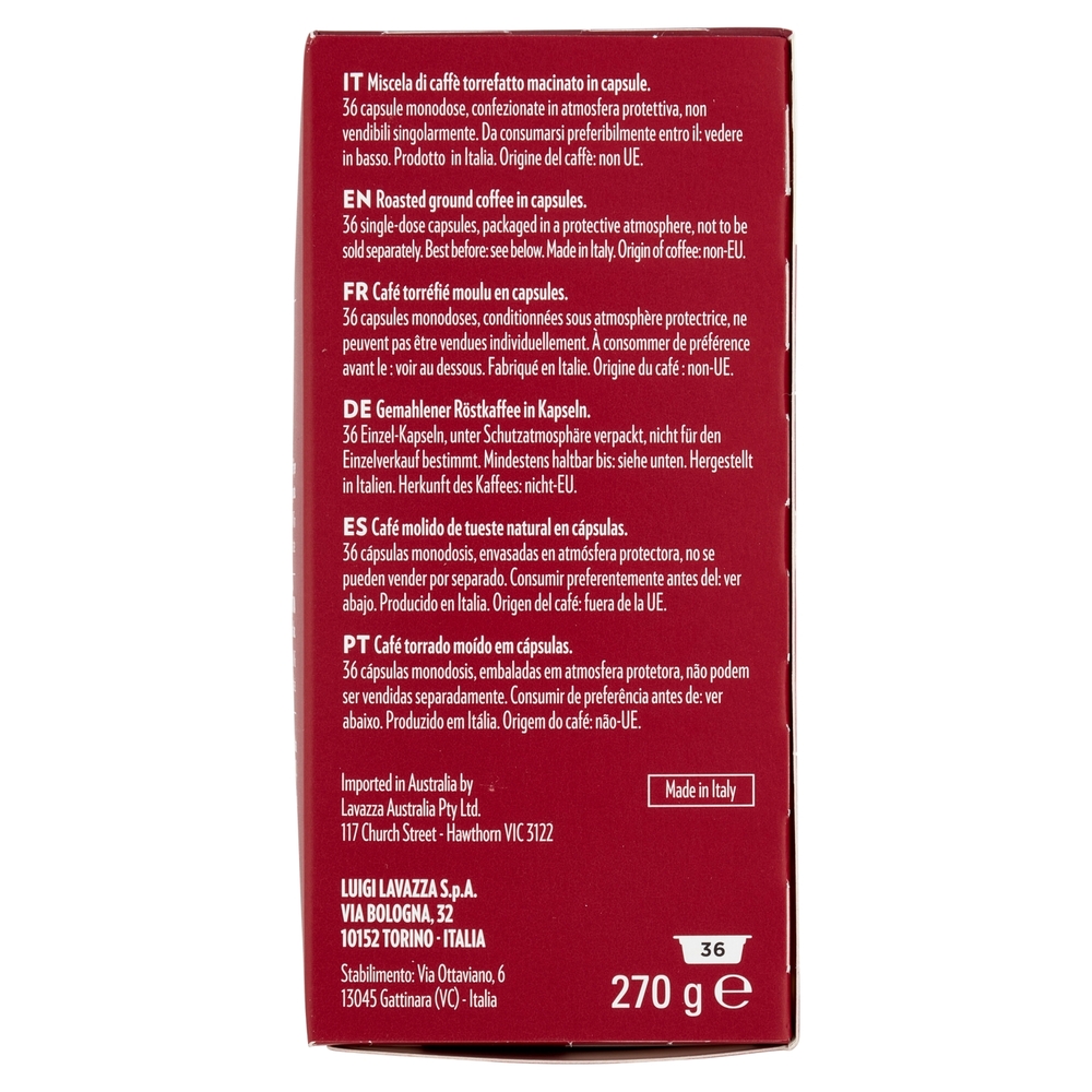 Lavazza A Modo Mio Espresso Intenso 36 Capsule 270 g