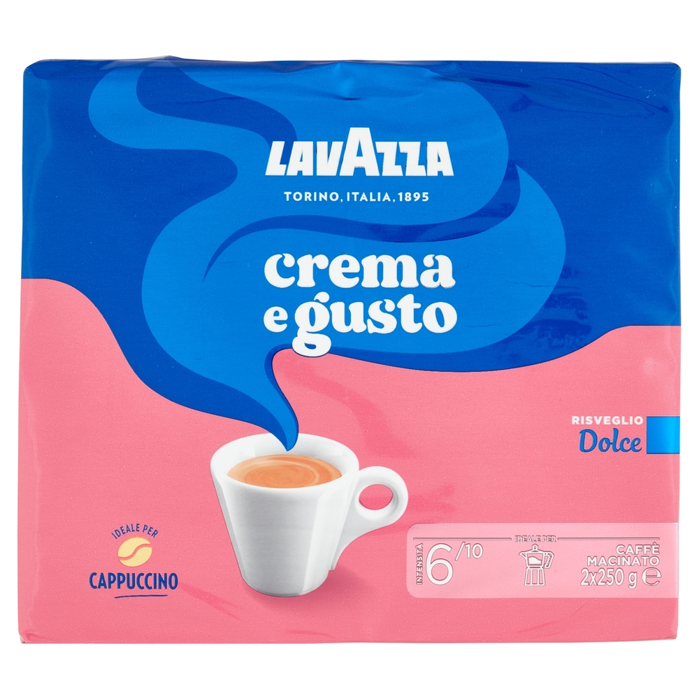 Lavazza crema e gusto Dolce Caffè Macinato 2 x 250 g