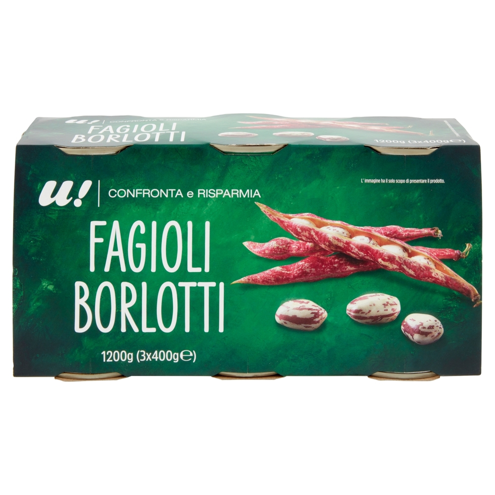 Fagioli Borlotti 3x400g U! Confronta e Risparmia
