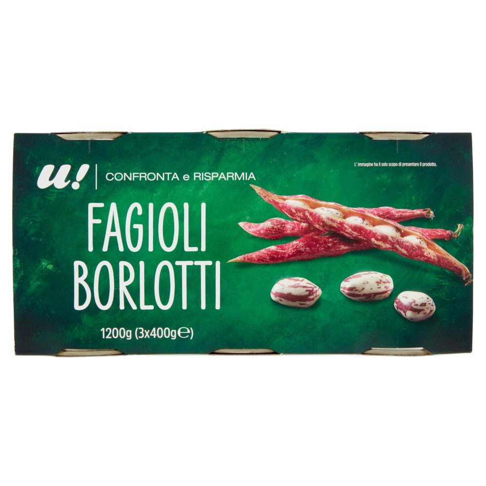 Fagioli Borlotti 3x400g U! Confronta e Risparmia
