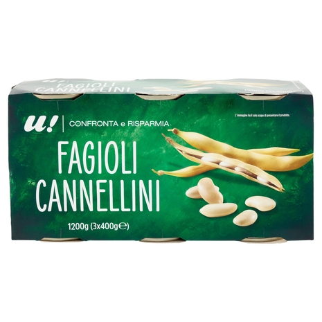 Fagioli Cannellini 3x400g U! Confronta e Risparmia