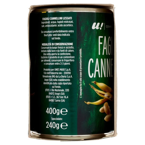 Fagioli Cannellini 3x400g U! Confronta e Risparmia