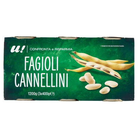 Fagioli Cannellini 3x400g U! Confronta e Risparmia