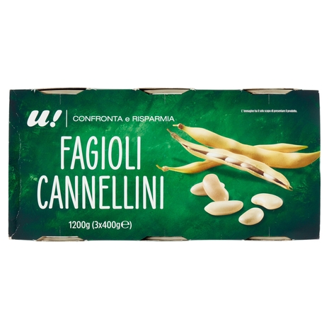 Fagioli Cannellini 3x400g U! Confronta e Risparmia