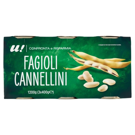Fagioli Cannellini 3x400g U! Confronta e Risparmia