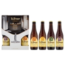 La Trappe Trappist Quadrupel 33 cL + Tripel 33 cL + Blond 33 cL + Isid'or 33 cL + 1 Bicchiere