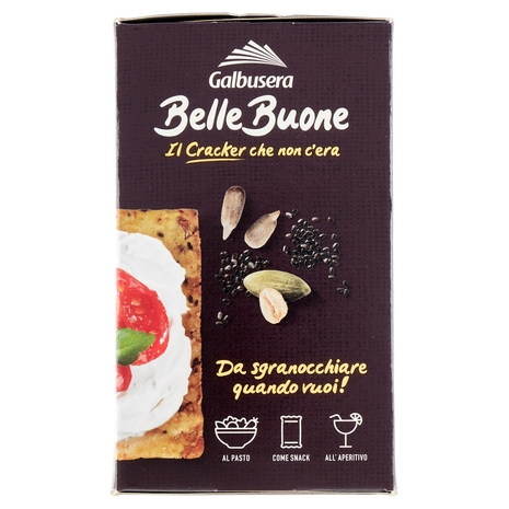 Galbusera BelleBuone il Cracker che non c'era Avena e Mix di Semi 5 x 40 g