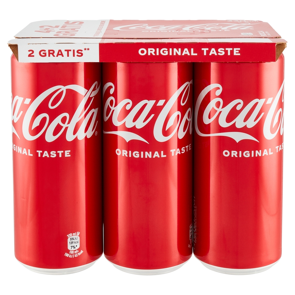 COCA-COLA Original Taste Can (4+2) x 330 ml