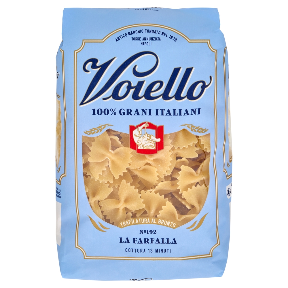 Voiello Pasta La Farfalla N°192 grano Aureo 100% italiano Trafilata bronzo 500g
