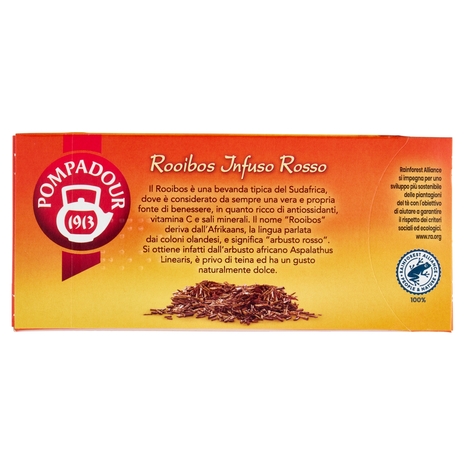 Pompadour Rooibos Infuso rosso 20 x 1,75 g