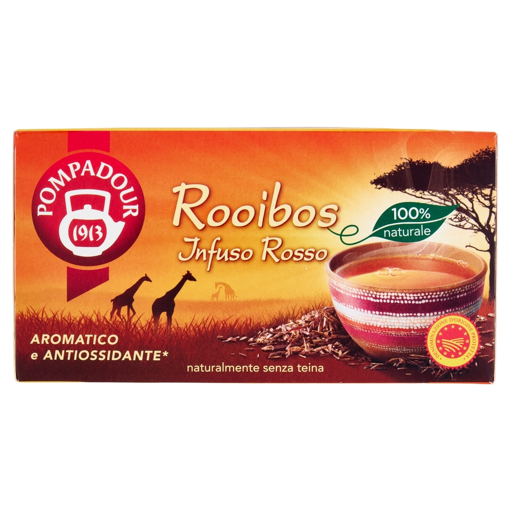 Pompadour Rooibos Infuso rosso 20 x 1,75 g