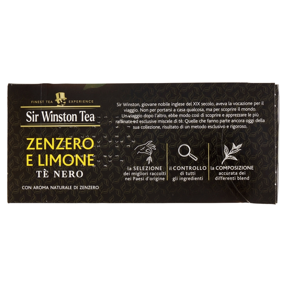 Sir Winston Tea Zenzero e limone tè nero 35 g