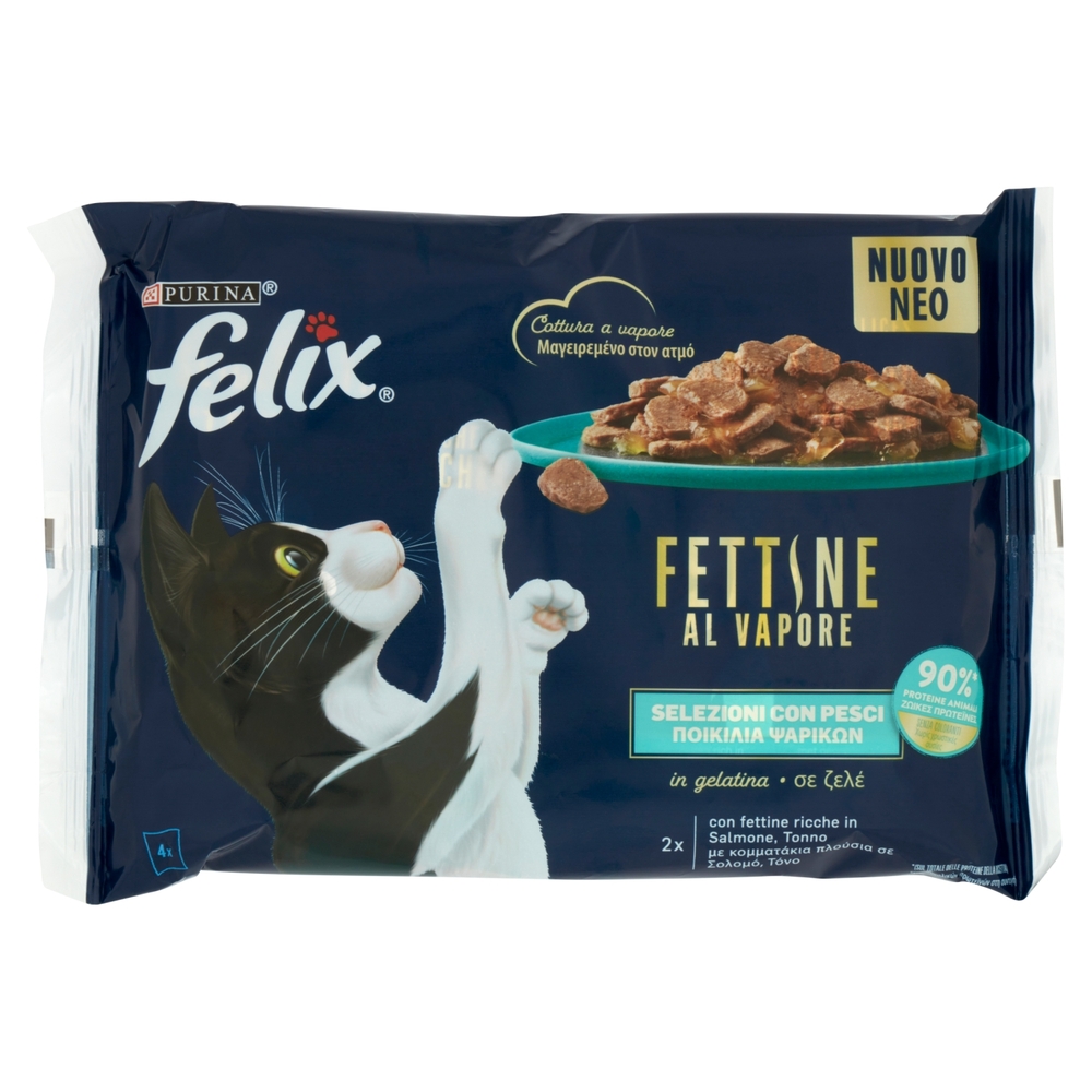 FELIX Fettine al Vapore Salmone Tonno 4 x 80 g