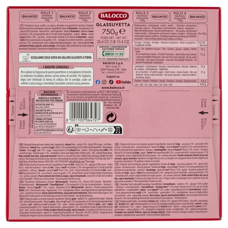 Balocco Glassuvetta Senza Canditi 750 g