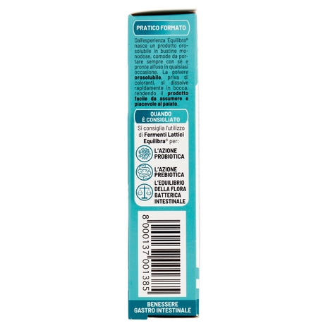 equilibra Fermenti Lattici Probiotico + Prebiotico 10 Bustine Orosolubili 18 g