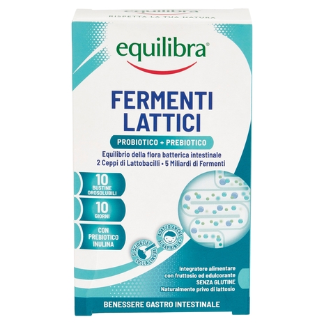 equilibra Fermenti Lattici Probiotico + Prebiotico 10 Bustine Orosolubili 18 g